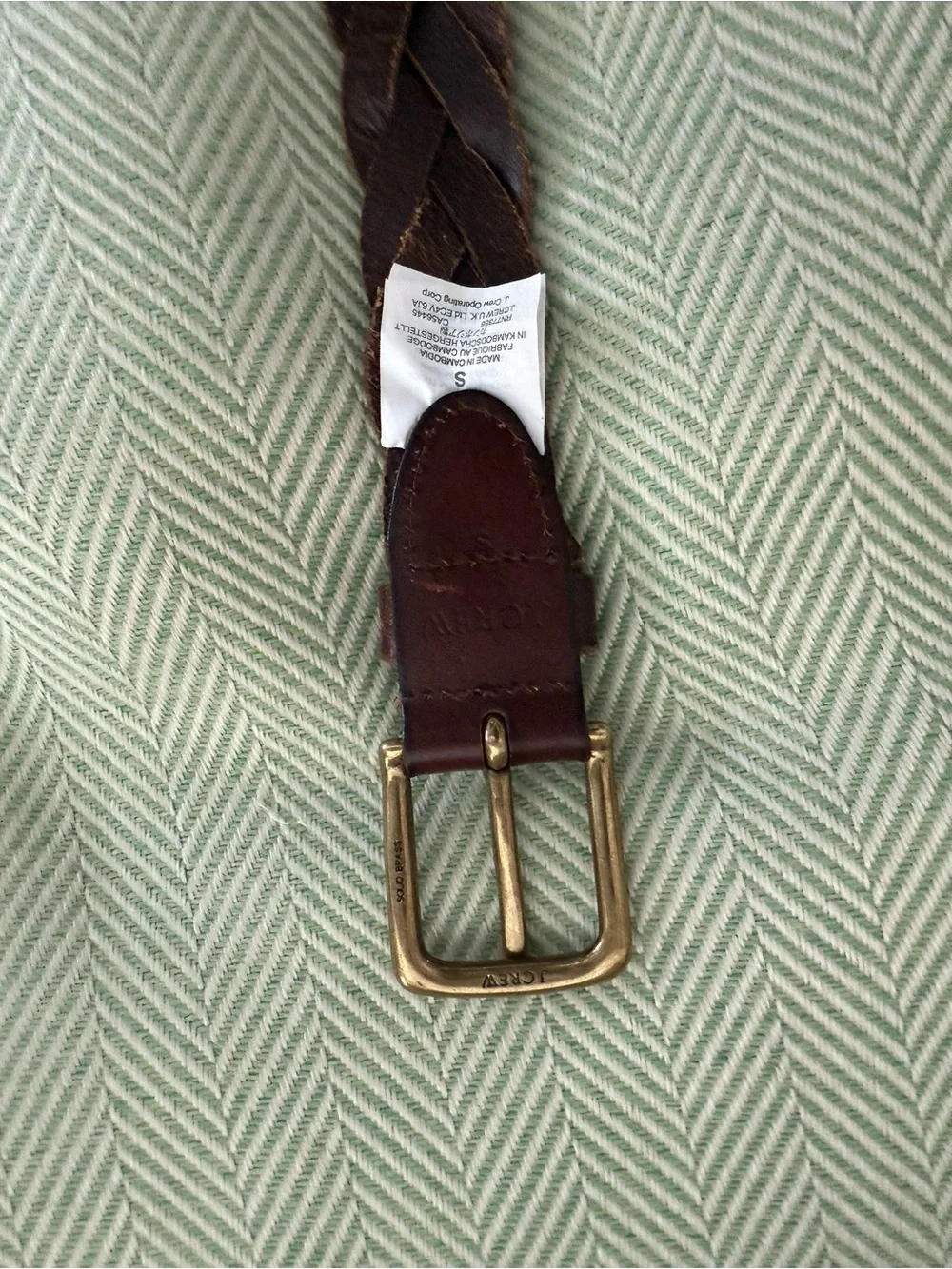 J. Crew Braided Leather Belt